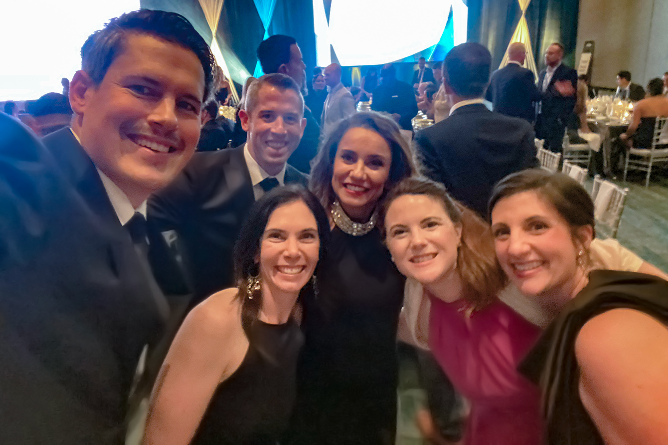 Employees at event