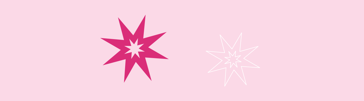 background pink and white stars